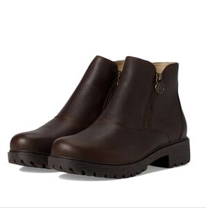 Alegria Women's Rorie Java Leather Ankle Bootie w/ Double Zipper - Size 9 / 39